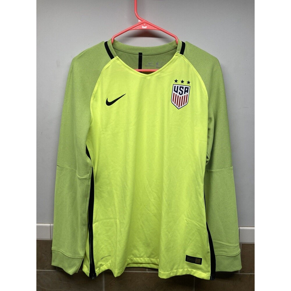 NIKE USA AEROSWIFT Soccer Goalkeeper Jersey 881819-702 Women’s Size L